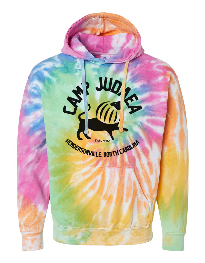 Youth Lion Emblem Tie-Dye Hoodie