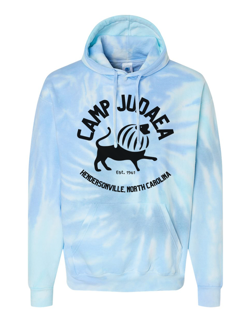 Youth Lion Emblem Tie-Dye Hoodie