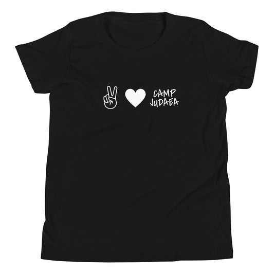 Youth Peace, Love, Camp Judaea T-Shirt